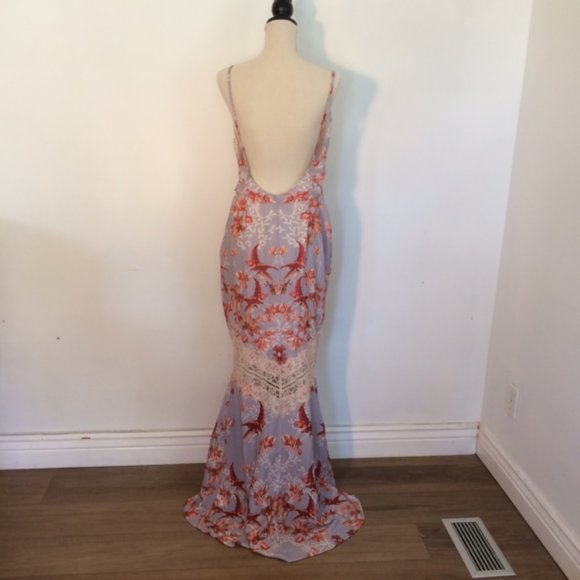 Hope & Ivy Printed Maxi Dress Size US12 - Picture 3 of 12